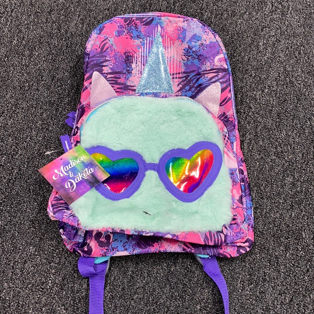 Unicorn Fur-Detail Backpack
